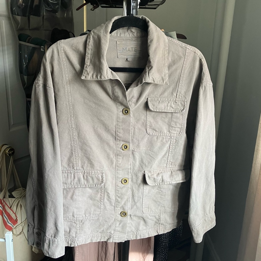 MATE the Label Organic Cotton Canvas Chore Jacket